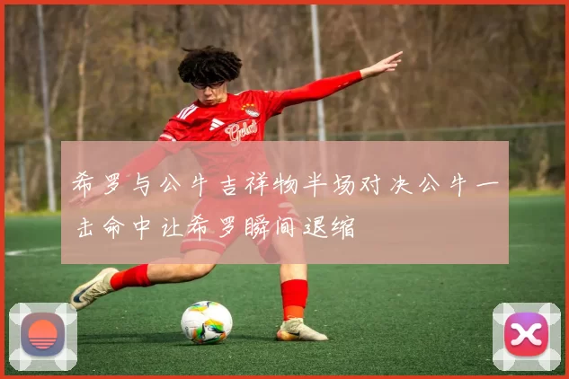 希罗与公牛吉祥物半场对决公牛一击命中让希罗瞬间退缩